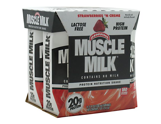 Muscle Milk RTD 24 Pack | Strawberries "N Creme Muscle Milk RTD 24 Pack | Strawberries "N Creme