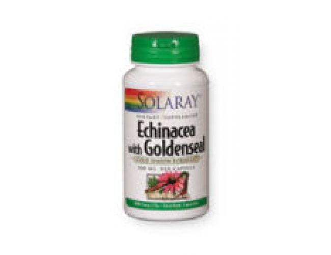 Solaray Echinacea w/ Goldenseal 500mg 100 Caps Solaray Echinacea w/ Goldenseal 500mg 100 Caps
