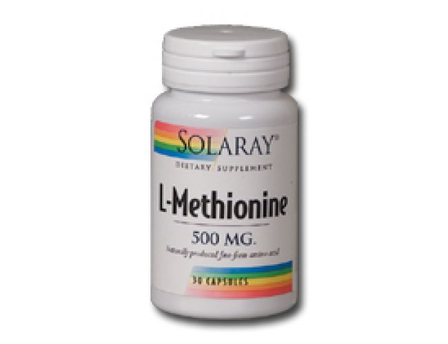 Solaray Free Form L-Methionine 500mg 30 Caps Solaray Free Form L-Methionine 500mg 30 Caps