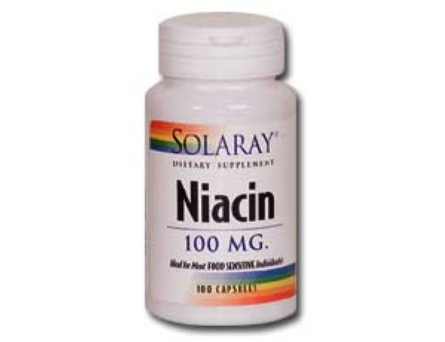 Solaray Niacin 100mg 100 caps Solaray Niacin 100mg 100 caps