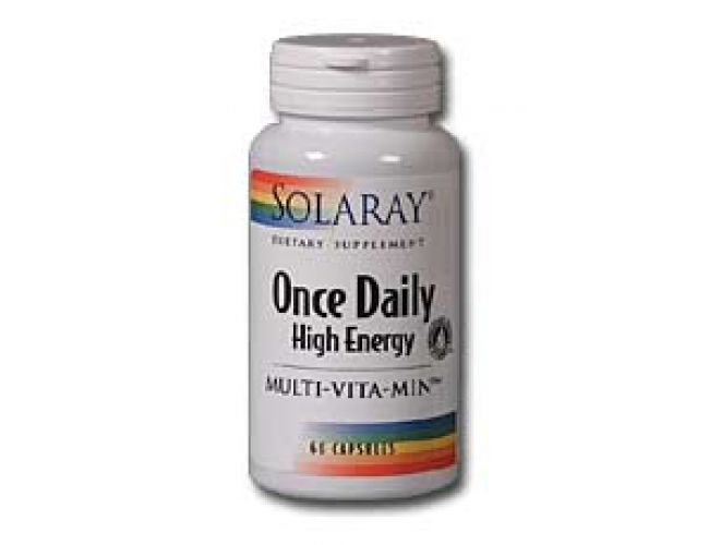Solaray Once Daily High Energy Multi Vitamin 60 Caps Solaray Once Daily High Energy Multi Vitamin 60 Caps