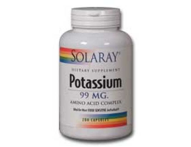 Solaray Potassium 99mg 100 Caps Solaray Potassium 99mg 100 Caps