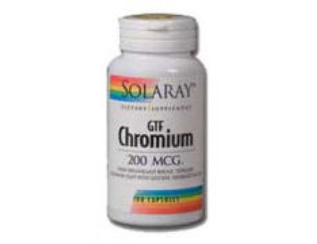 Solaray GTF Chromium 200mcg 100 Caps Solaray GTF Chromium 200mcg 100 Caps