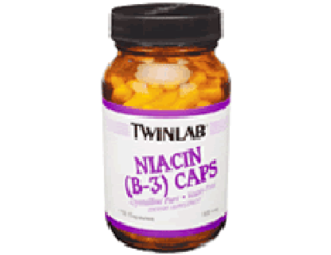 Twinlab Niacin (B-3) 500mg 100 Capsules Twinlab Niacin (B-3) 500mg 100 Capsules