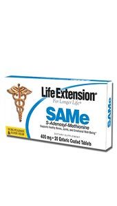 aging s-adenosylmethionine anti (S TABS mg Extension 20 400 SAMe adenosylmethionine) Life
