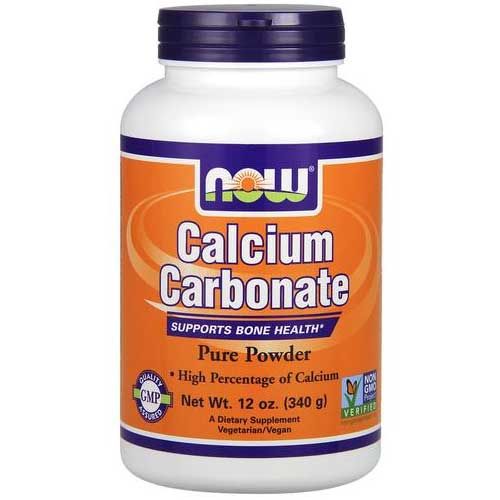 Now Foods Calcium Carbonate Powder 12 Oz