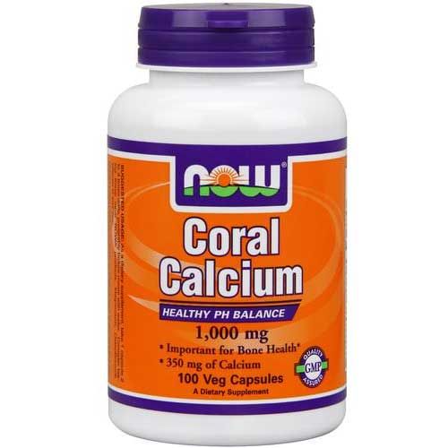 Now Foods Coral Calcium 1000 Mg 100 Vegetable Capsules