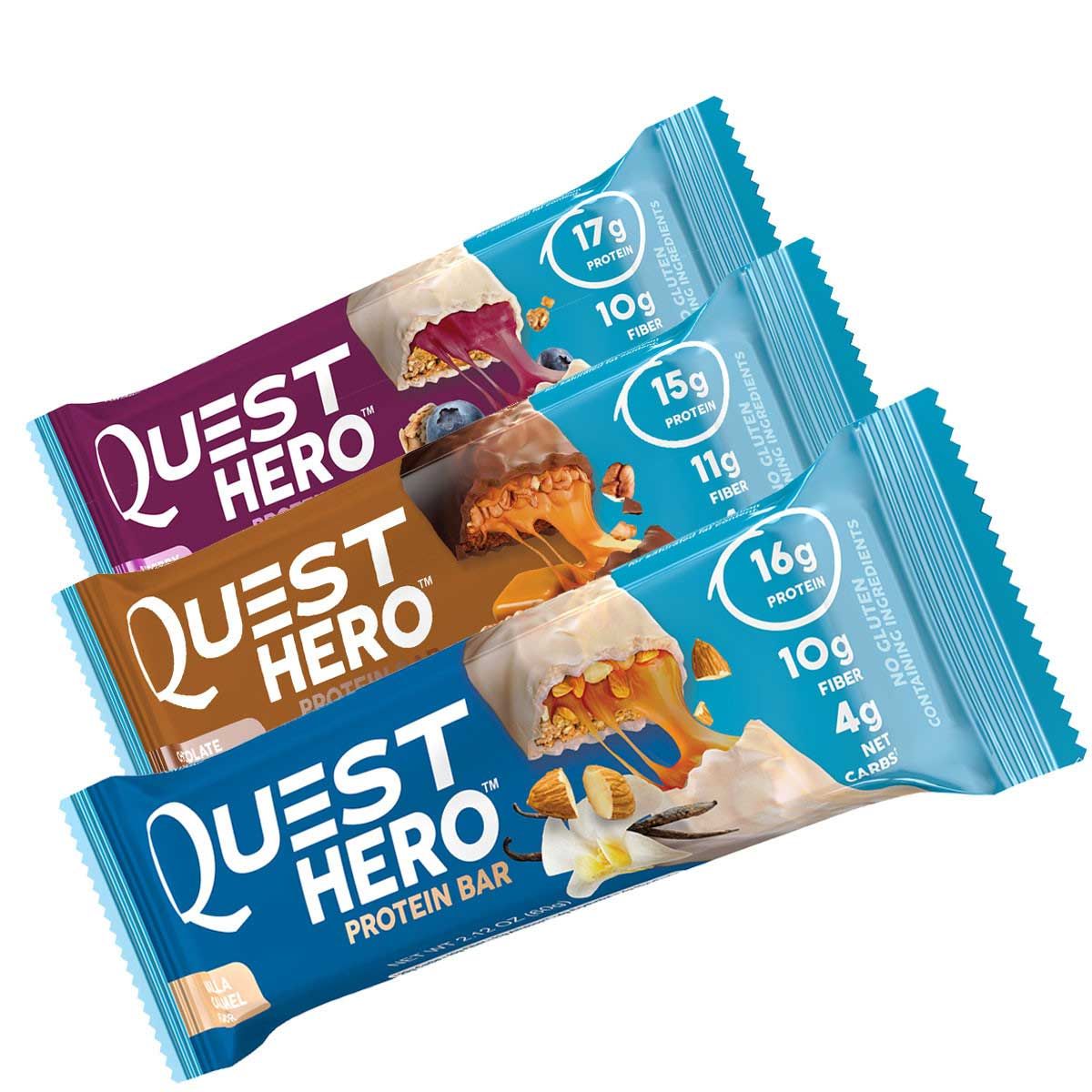 Quest HERO Bars | High in Protein, Low in Guilt Quest HERO Bars | High in Protein, Low in Guilt