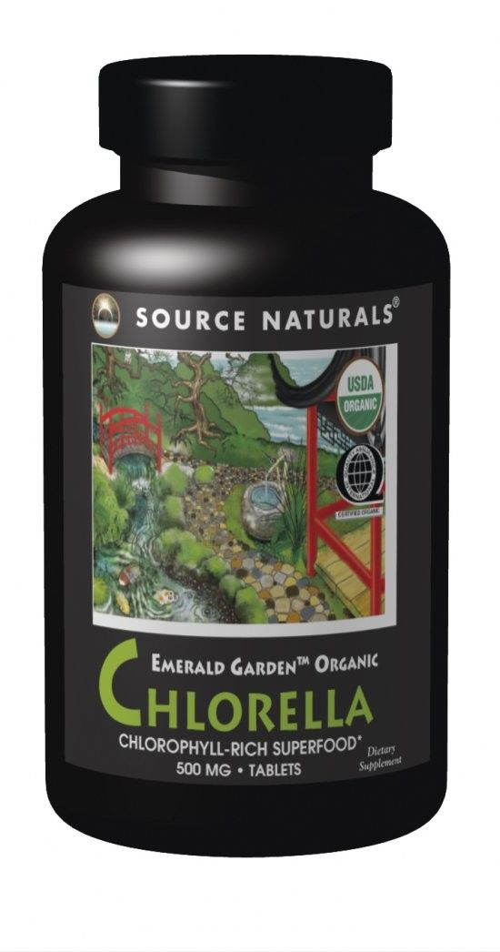 Source Naturals Emerald Garden Organic Chlorella 200mg 300 Tabs