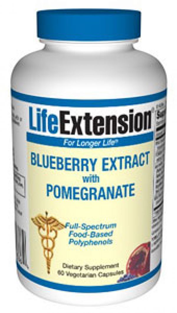Life Extension Blueberry Extract with Pomegranate 60 Vegecaps