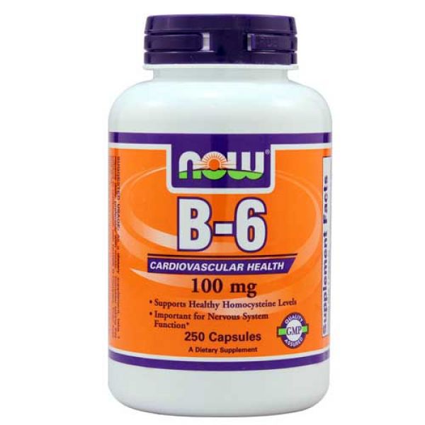 Now Foods B-6 100 Mg 250 Capsules